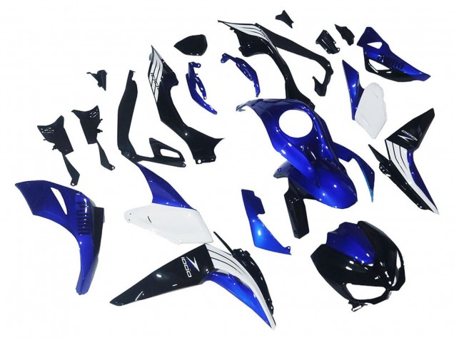 Weiß Blau Schwarz 2014-2019 Kawasaki Z1000 Motorrad Verkleidung