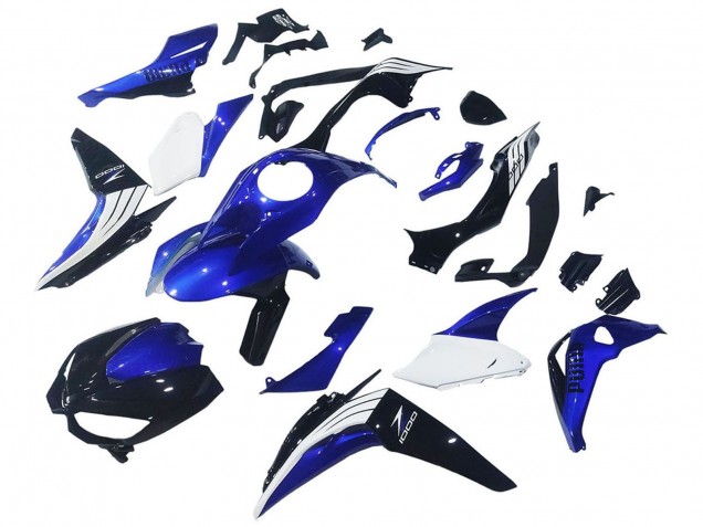 Weiß Blau Schwarz 2014-2019 Kawasaki Z1000 Motorrad Verkleidung