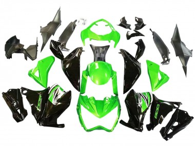 Grün Glänzendes Schwarz 2013-2018 Kawasaki Z800 Motorrad Verkleidung