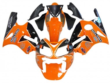 Orange Gelb Schwarz Elf Maxton 2002-2006 Kawasaki ZX12R Motorrad Verkleidung