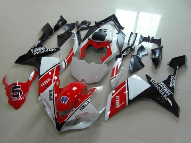 Weiß Rot Schwarz Petronas Goxel 2007-2008 Yamaha YZF R1 Motorrad Verkleidung