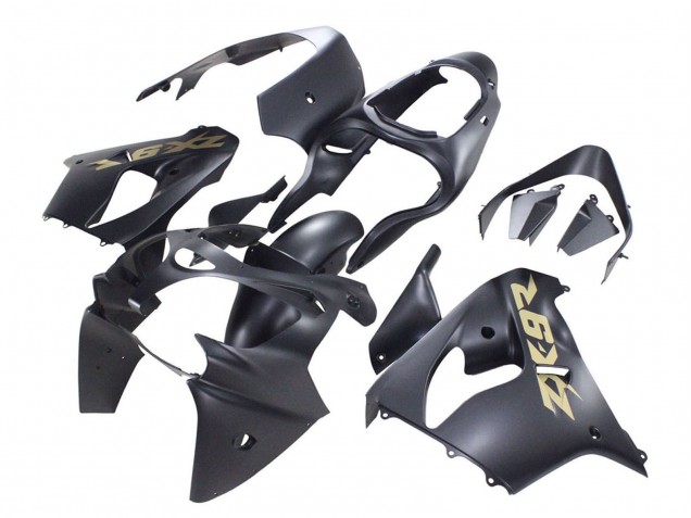 Matt Schwarz Gold 2000-2001 Kawasaki ZX9R Motorrad Verkleidung