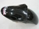 Glänzendes Schwarz Weiß West 2000-2001 Kawasaki ZX9R Motorrad Verkleidung