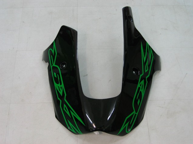 Grün Silber Schwarz 2000-2001 Kawasaki ZX9R Motorrad Verkleidung