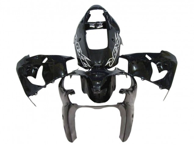 Glänzendes Schwarz 2000-2001 Kawasaki ZX9R Motorrad Verkleidung