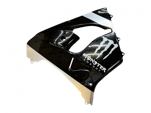 Silber Glänzendes Schwarz Monster Elf 2002-2003 Kawasaki ZX9R Motorrad Verkleidung