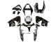 Silber Glänzendes Schwarz Monster Elf 2002-2003 Kawasaki ZX9R Motorrad Verkleidung