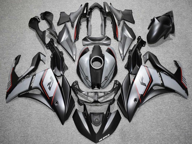 Nardo Grau Rot Schwarz 2015-2018 Yamaha YZF R3 Motorrad Verkleidung