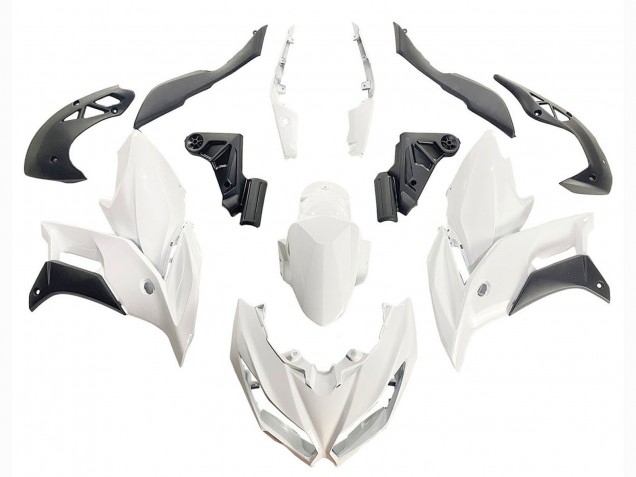 Weiß Matt Schwarz 2015-2021 Kawasaki Versys 650 Motorrad Verkleidung