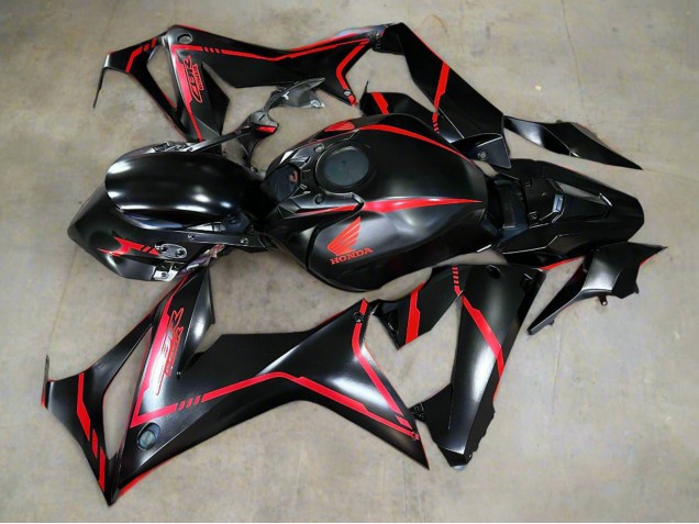 Glänzendes Schwarz Rot Streifen 2019-2020 Honda CBR650R Motorrad Verkleidung