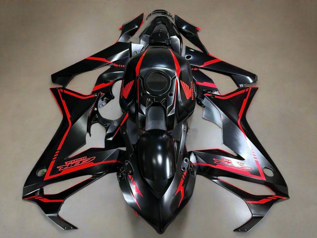 Glänzendes Schwarz Rot Streifen 2019-2020 Honda CBR650R Motorrad Verkleidung