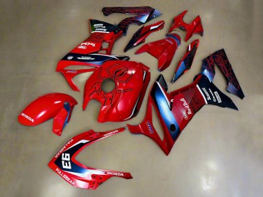 Rot Weiß Dunkel Blau HRC Pull&Tragen 93 2019-2020 Honda CBR650R Motorrad Verkleidung