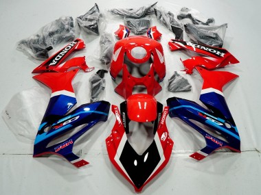 Rot Weiß Blau Glänzendes Schwarz HRC 2019-2020 Honda CBR650R Motorrad Verkleidung