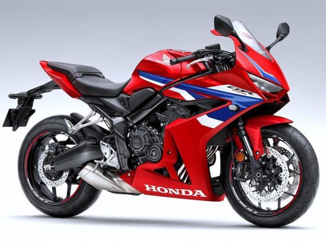 Rot Weiß Blau 2024-2025 Honda CBR650R Motorrad Verkleidung