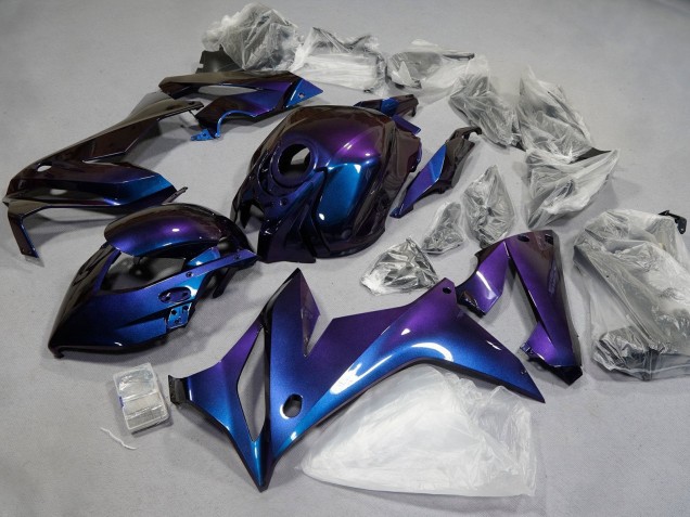 Chameleon Blau Lila 2021-2023 Honda CBR650R Motorrad Verkleidung