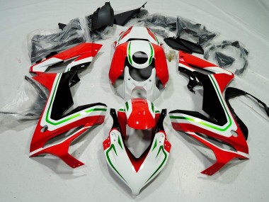 Weiß Rot Grün Schwarz 2021-2023 Honda CBR650R Motorrad Verkleidung