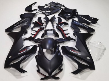 Matt Schwarz 2021-2023 Honda CBR650R Motorrad Verkleidung Kit