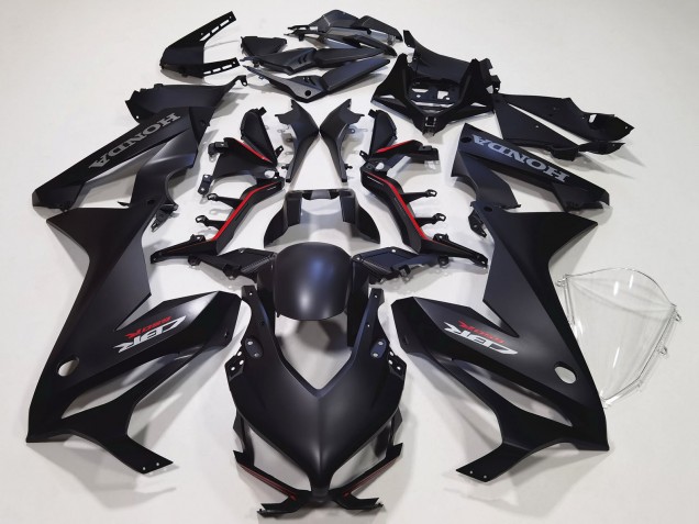 Matt Schwarz 2021-2023 Honda CBR650R Motorrad Verkleidung Kit
