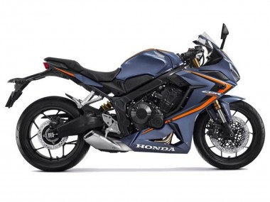 Matt Dunkel Blau Orange Schwarz 2021-2023 Honda CBR650R Motorrad Verkleidung
