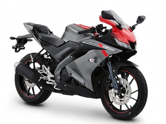 Matt Grau Rot 2018-2024 Yamaha YZF R15 Motorrad Verkleidung