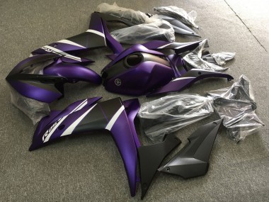 Weiß Lila Matt Schwarz 2015-2018 Yamaha YZF R3/R25 Motorrad Verkleidung