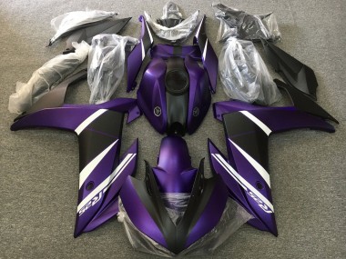 Weiß Lila Matt Schwarz 2015-2018 Yamaha YZF R3/R25 Motorrad Verkleidung