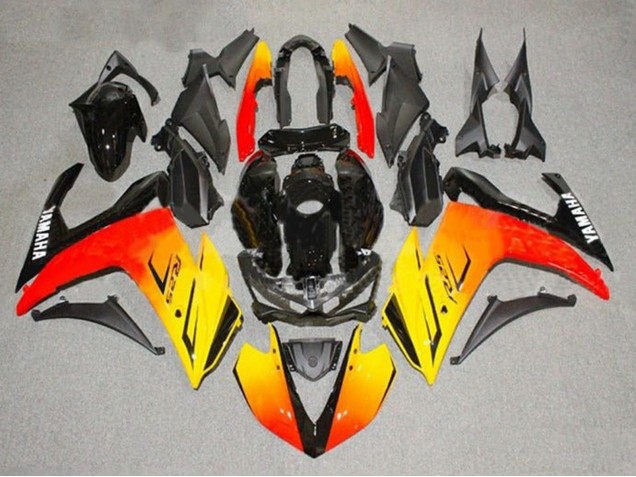 Gelb Rot Schwarz 2015-2018 Yamaha YZF R3/R25 Motorrad Verkleidung