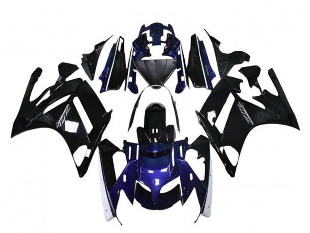 Glänzendes Schwarz Blau 2013-2015 Yamaha FJR1300 Motorrad Verkleidung