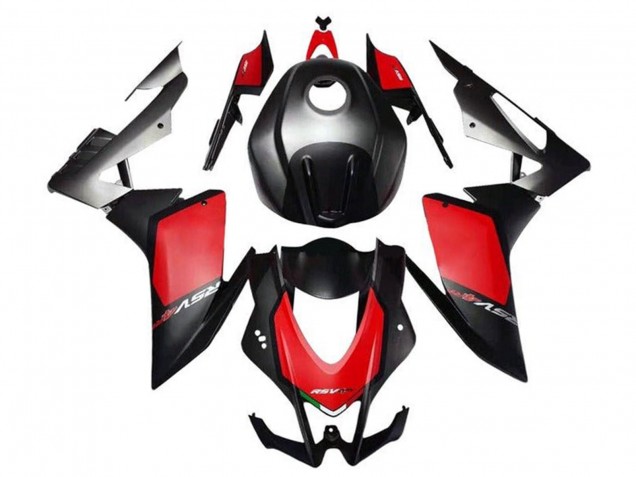 Matt Schwarz Rot Grau 2009-2015 Aprilia RSV4 1000 Motorrad Verkleidung Kit