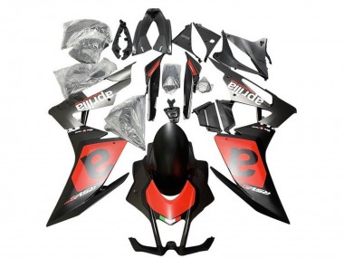 Matt Schwarz Rot Weiß 2009-2015 Aprilia RSV4 1000 Motorrad Verkleidung