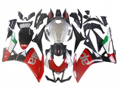 Rot Silber Schwarz Grün 2016-2020 Aprilia RSV4 1000 Motorrad Verkleidung