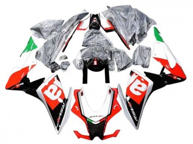 Rot Schwarz Silber Grün 2016-2020 Aprilia RSV4 1000 Motorrad Verkleidung