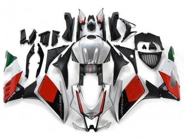 Silber Rot Schwarz Grün 2016-2020 Aprilia RSV4 1000 Motorrad Verkleidung