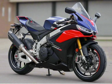 Matt Blau Glänzendes Rot Schwarz 2021-2024 Aprilia RSV4 1100 Motorrad Verkleidung