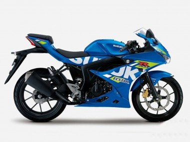 Blau Gelb Ecstar 2017-2025 Suzuki GSXR125 Motorrad Verkleidung
