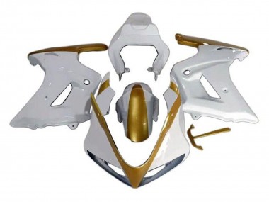 Weiß Gold 2003-2013 Suzuki SV650 Motorrad Verkleidung