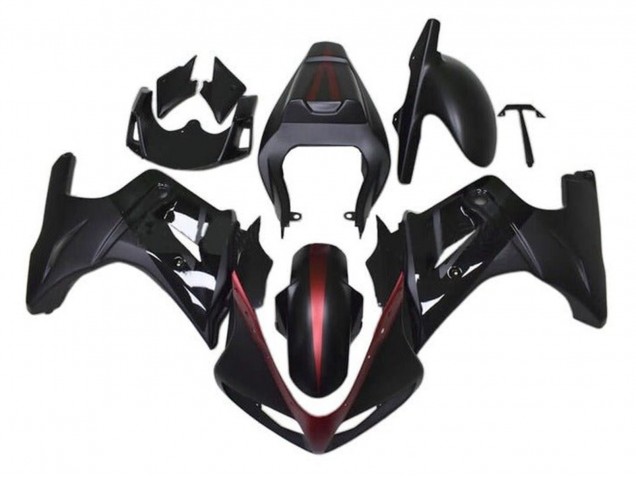 Matt Schwarz Rot Glänzendes Schwarz 2003-2013 Suzuki SV650 Motorrad Verkleidung