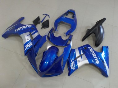 Blau Silber Weiß 2003-2013 Suzuki SV650 Motorrad Verkleidung