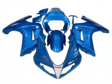 Blau Weiß 2003-2013 Suzuki SV650 Motorrad Verkleidung