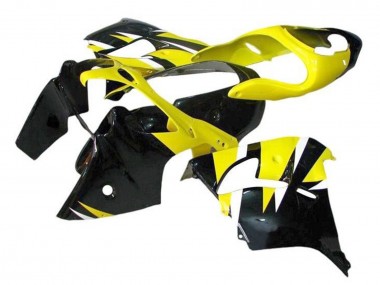 Gelb Schwarz 2000-2001 Kawasaki ZX9R Motorrad Verkleidung