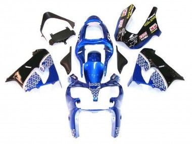 Blau Weiß Schwarz 2002-2003 Kawasaki ZX9R Motorrad Verkleidung