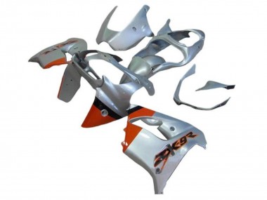 Silber Orange Schwarz 2002-2003 Kawasaki ZX9R Motorrad Verkleidung