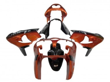 Orange Schwarz 2002-2003 Kawasaki ZX9R Motorrad Verkleidung
