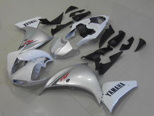 Weiß Silber 2009-2011 Yamaha YZF R1 Motorrad Verkleidung