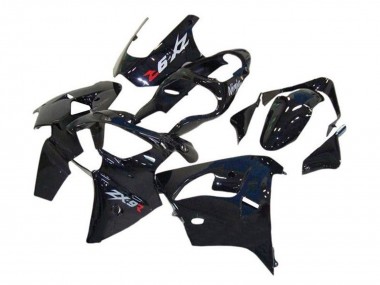 Glänzendes Schwarz 2002-2003 Kawasaki ZX9R Motorrad Verkleidung