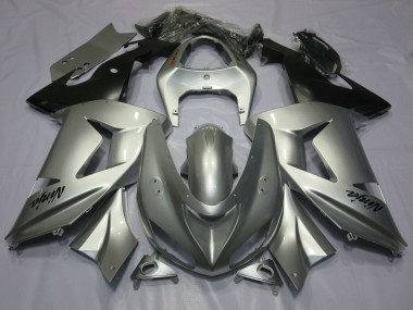 Silber Matt Schwarz 2006-2007 Kawasaki ZX10R Motorrad Verkleidung