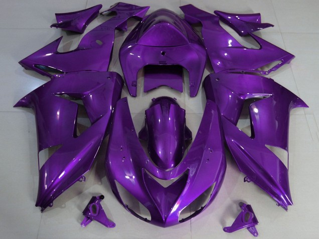 Lila 2006-2007 Kawasaki ZX10R Motorrad Verkleidung