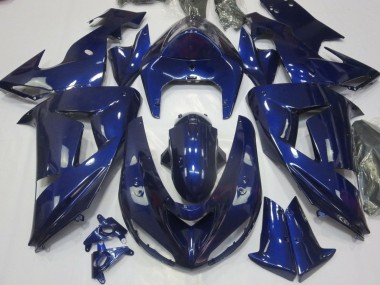 Dunkel Blau 2006-2007 Kawasaki ZX10R Motorrad Verkleidung