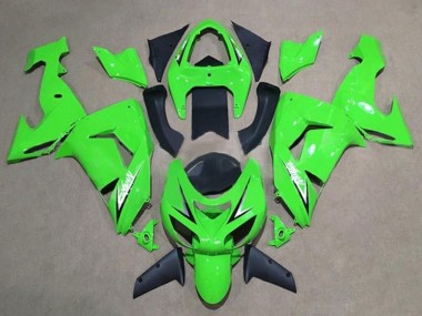Grün Weiß Schwarz 2006-2007 Kawasaki ZX10R Motorrad Verkleidung