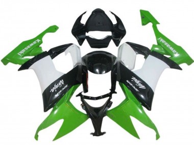 Grün Weiß Schwarz 2008-2010 Kawasaki ZX10R Motorrad Verkleidung